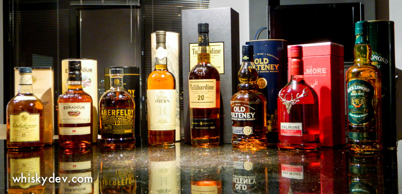 November Whisky Tasting Line-up